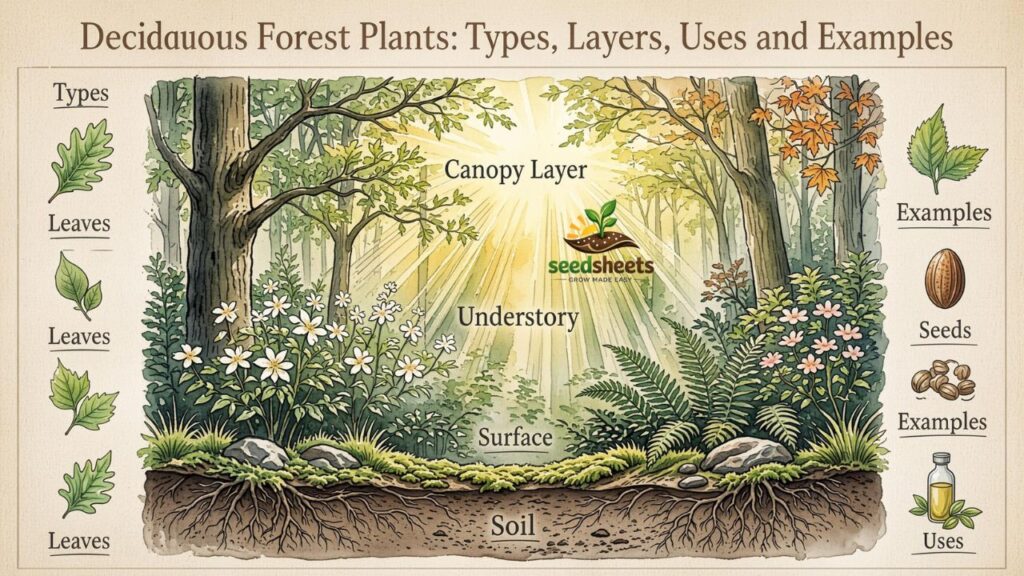 Deciduous Forest Plants Types, Layers, Uses and Examples