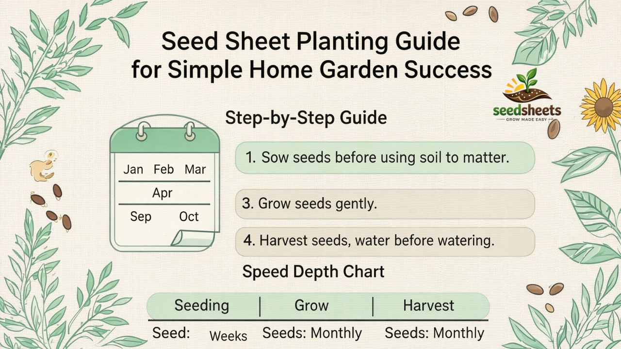 Seed Sheet Planting Guide for Simple Home Garden Success